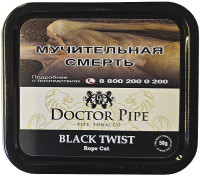 Трубочный табак Doctor Pipe Twist Black Rope Cut 50 гр банка