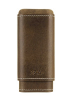 Чехол P&A на 3 сигары Черчилль, натуральная кожа и кедр