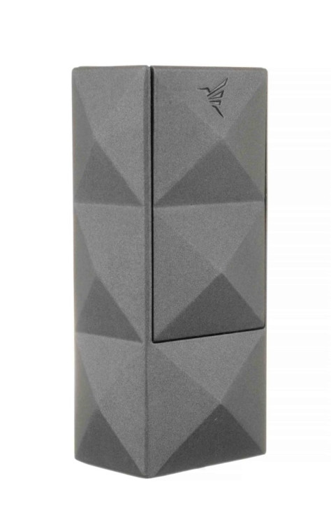 Зажигалка сигарная Colibri Quasar, двойное турбопламя, Оружейная сталь уценка