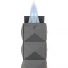 Зажигалка сигарная Colibri Quasar, двойное турбопламя, Оружейная сталь уценка