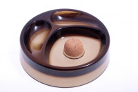 Пепельница на 2 трубки, стекло