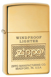 Зажигалка ZIPPO Classic  High Polish Brass 28145