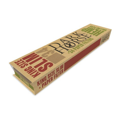 БУМАГА ДЛЯ САМОКРУТОК DARKHORSE KING SIZE HEMP + FILTER TIP 34