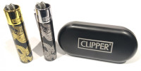 Зажигалка CLIPPER кремниевая Рисунок, нержавеющая сталь